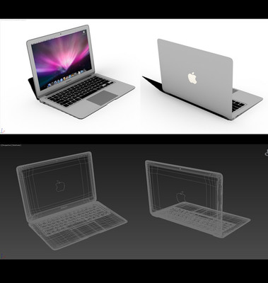 蘋果筆記本電腦高精度3D模型資源 創(chuàng)意設(shè)計(jì)與專業(yè)設(shè)備銷售的利器（圖片編號(hào):15244826）
